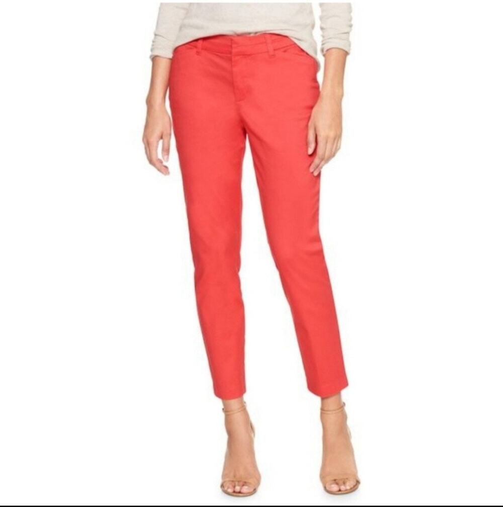 Gap Slim City Khaki Red Salmon size 4R